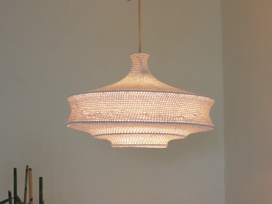 Modern Crochet Light Pendant | ZAHRA
