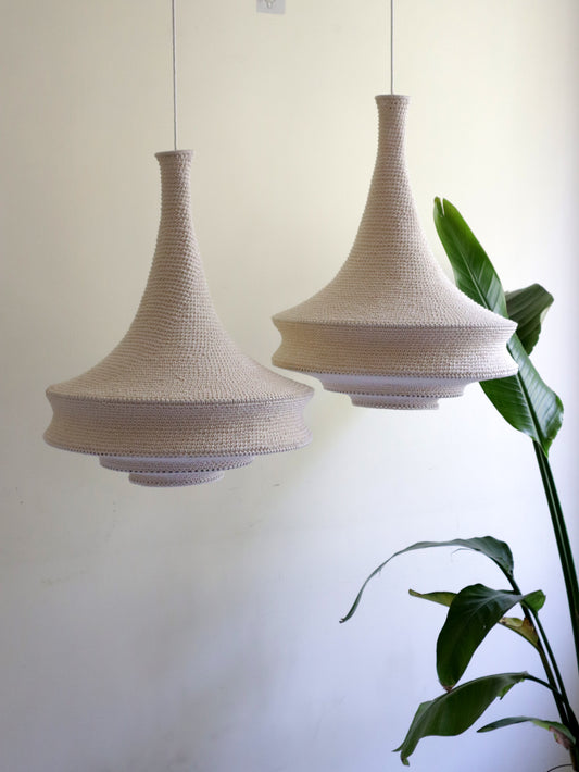 Modern Crochet Pendant Light |  ZAHRA