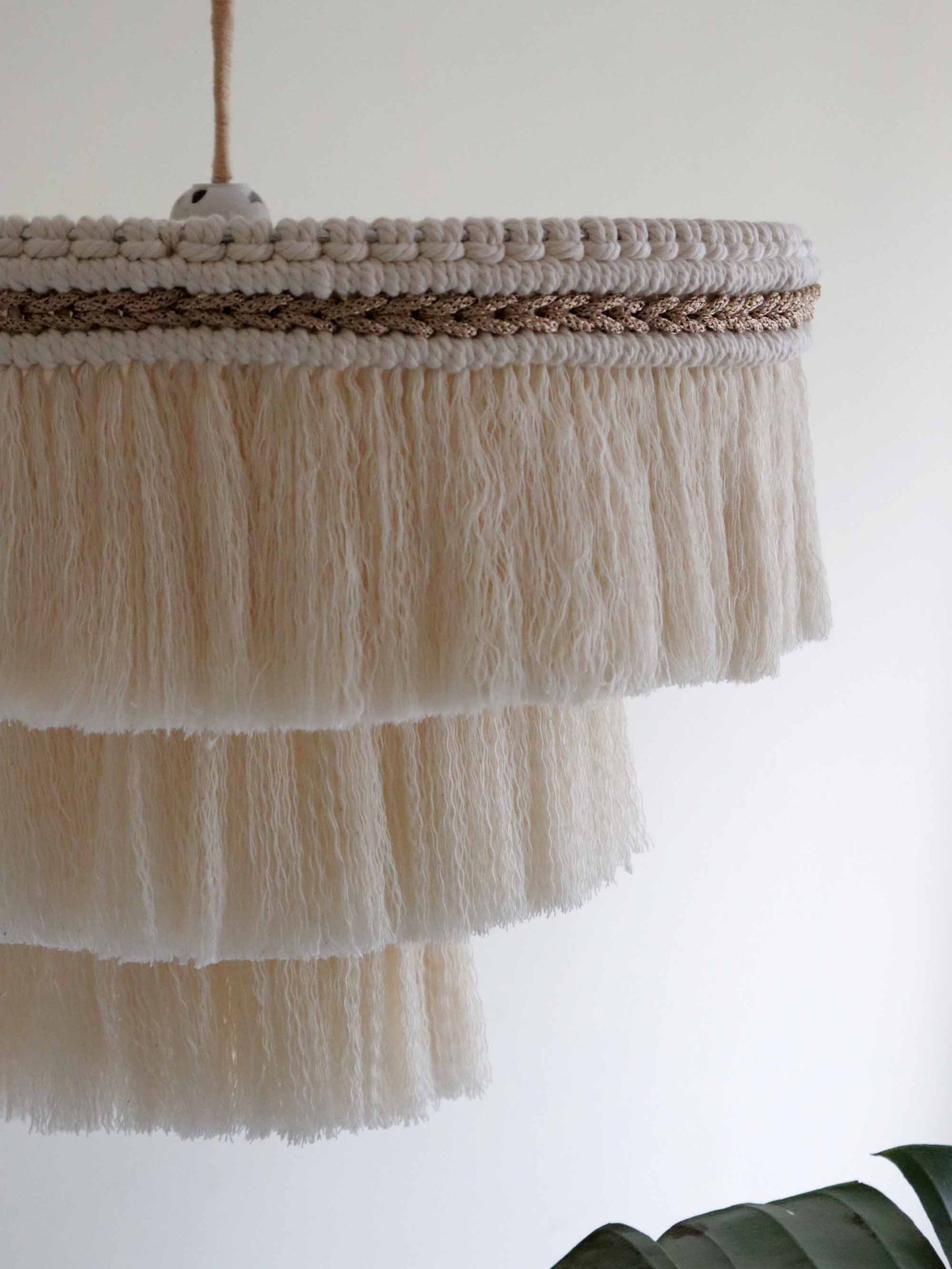 Macrame Fringe Chandelier | EIRA