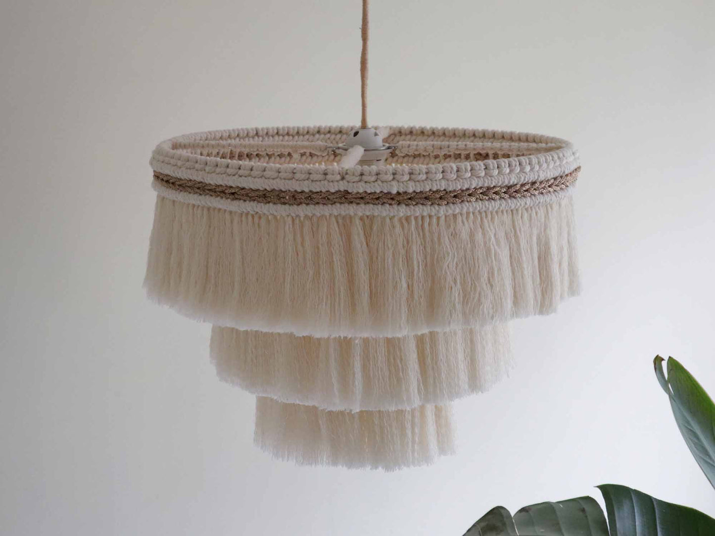 Macrame Fringe Chandelier | EIRA
