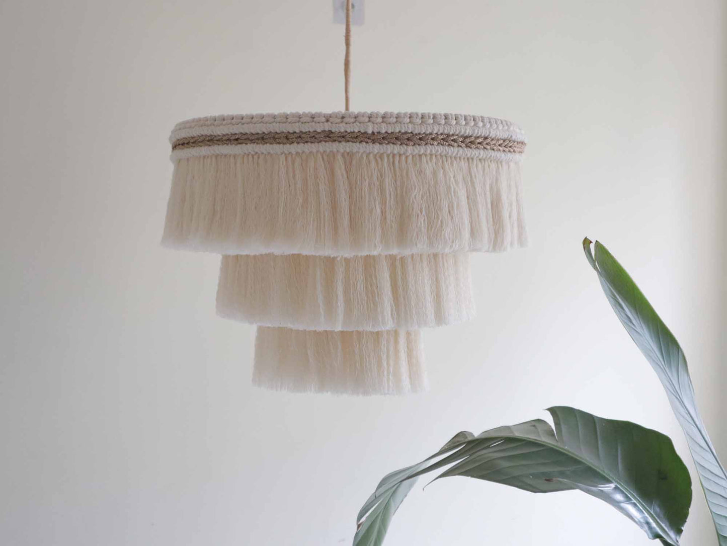 Macrame Fringe Chandelier | EIRA