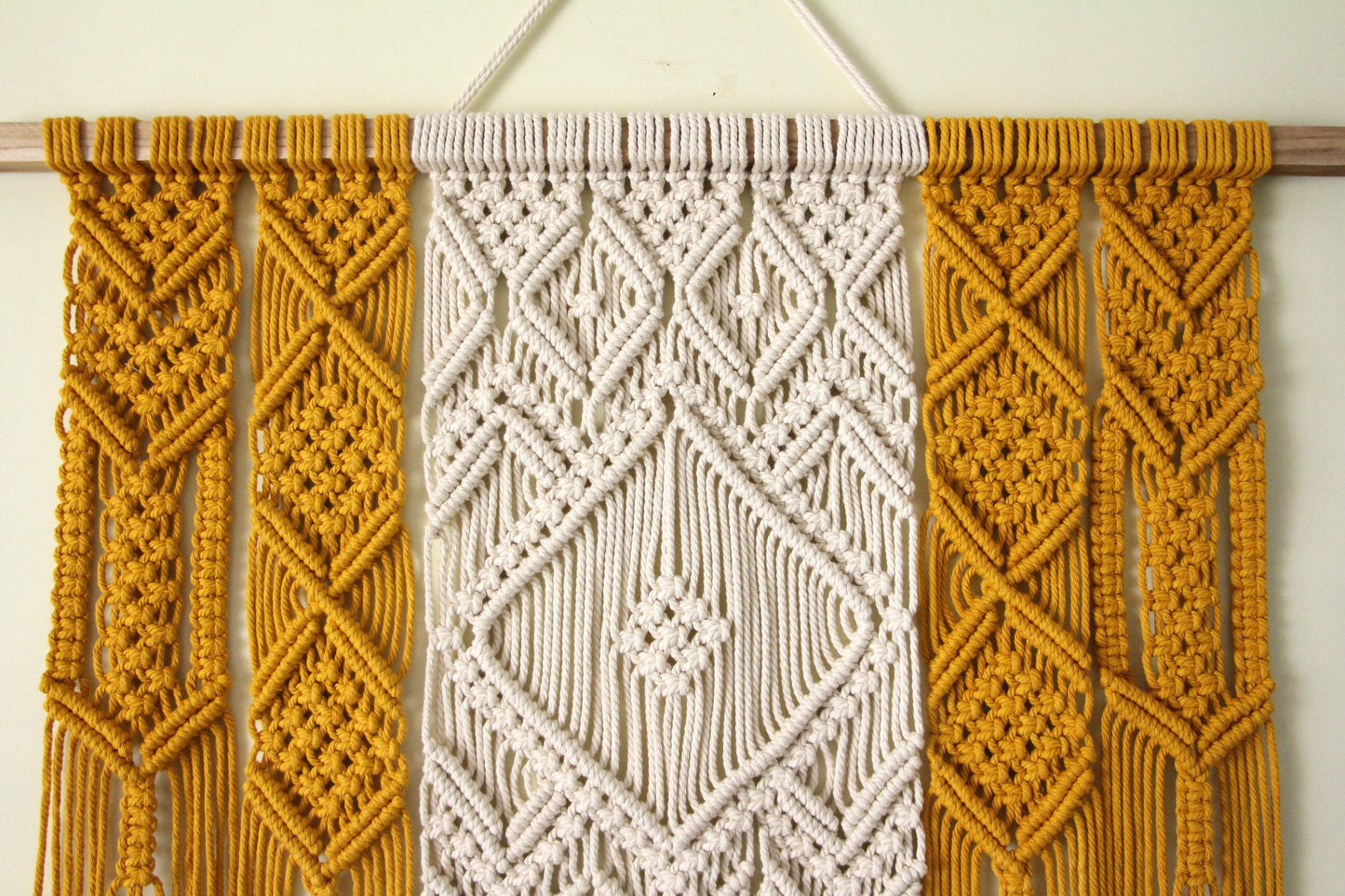 Boho Macrame Wall Tapestry | Geometric | Large