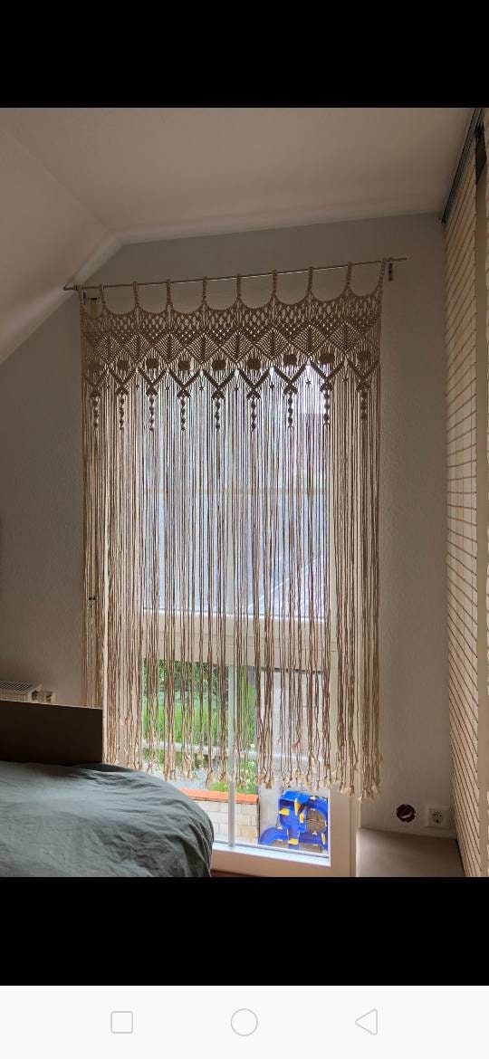 Boho Macrame Curtain | F E Y R E