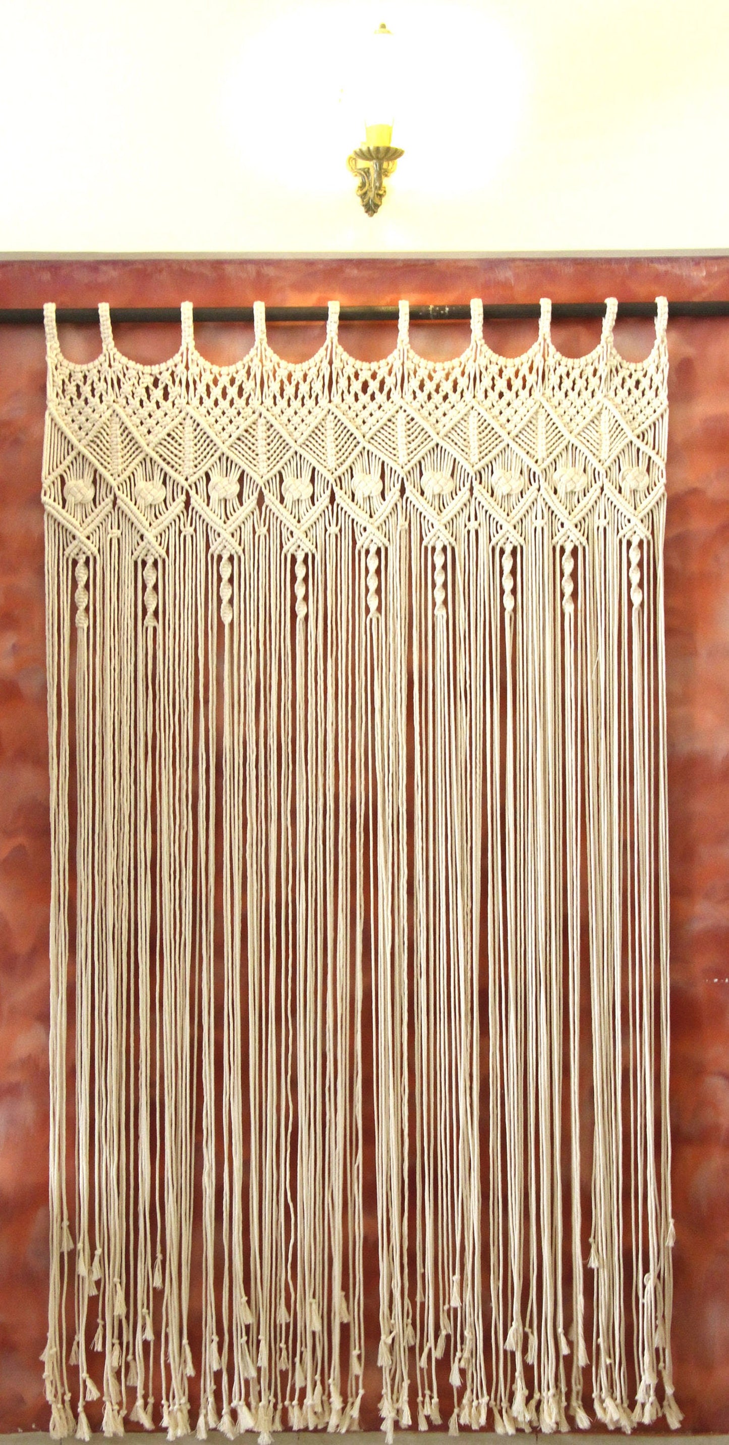 Boho Macrame Curtain | F E Y R E