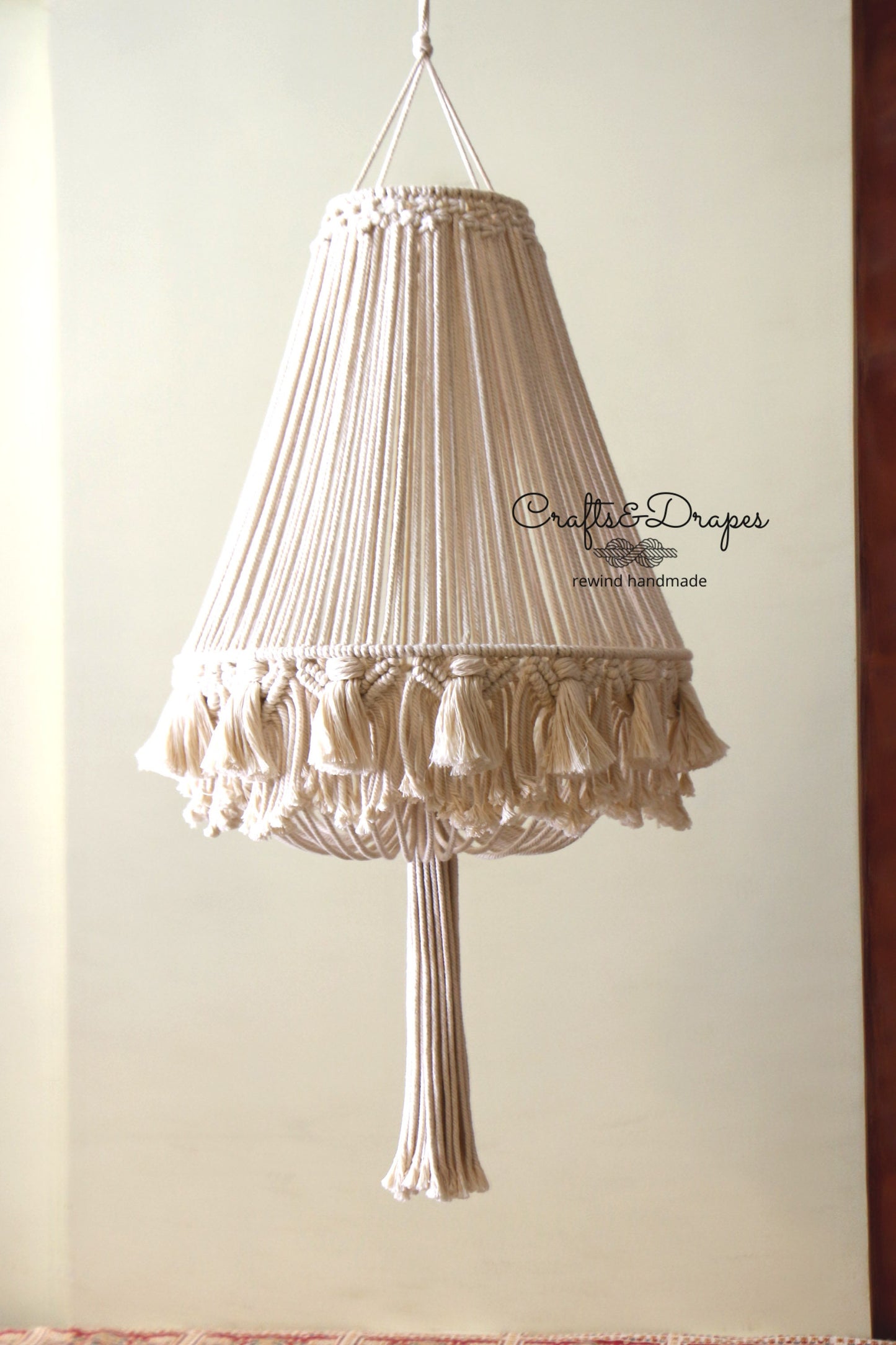 Boho Macrame Fringe Chandelier | KATARA