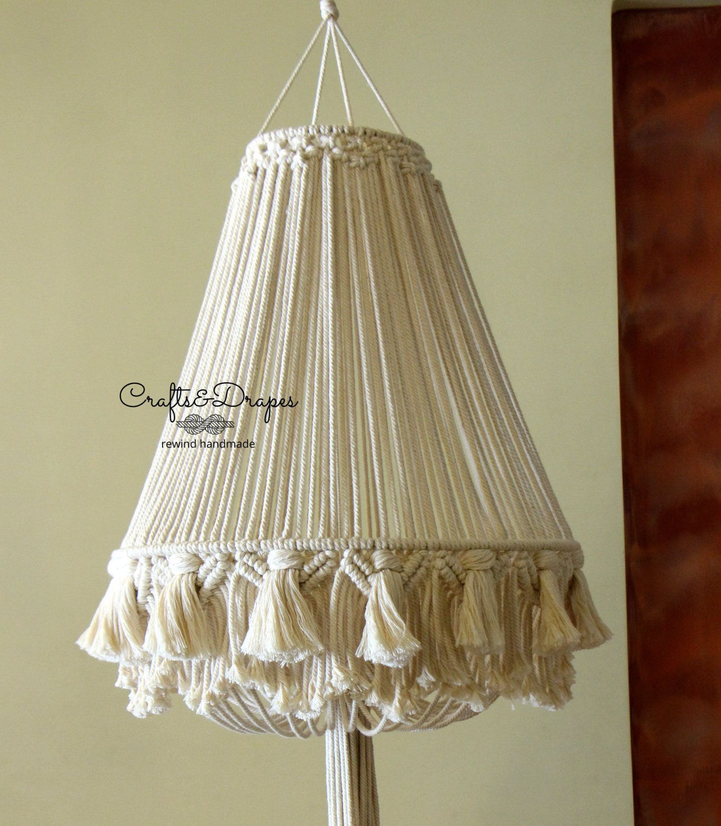Boho Macrame Fringe Chandelier | KATARA