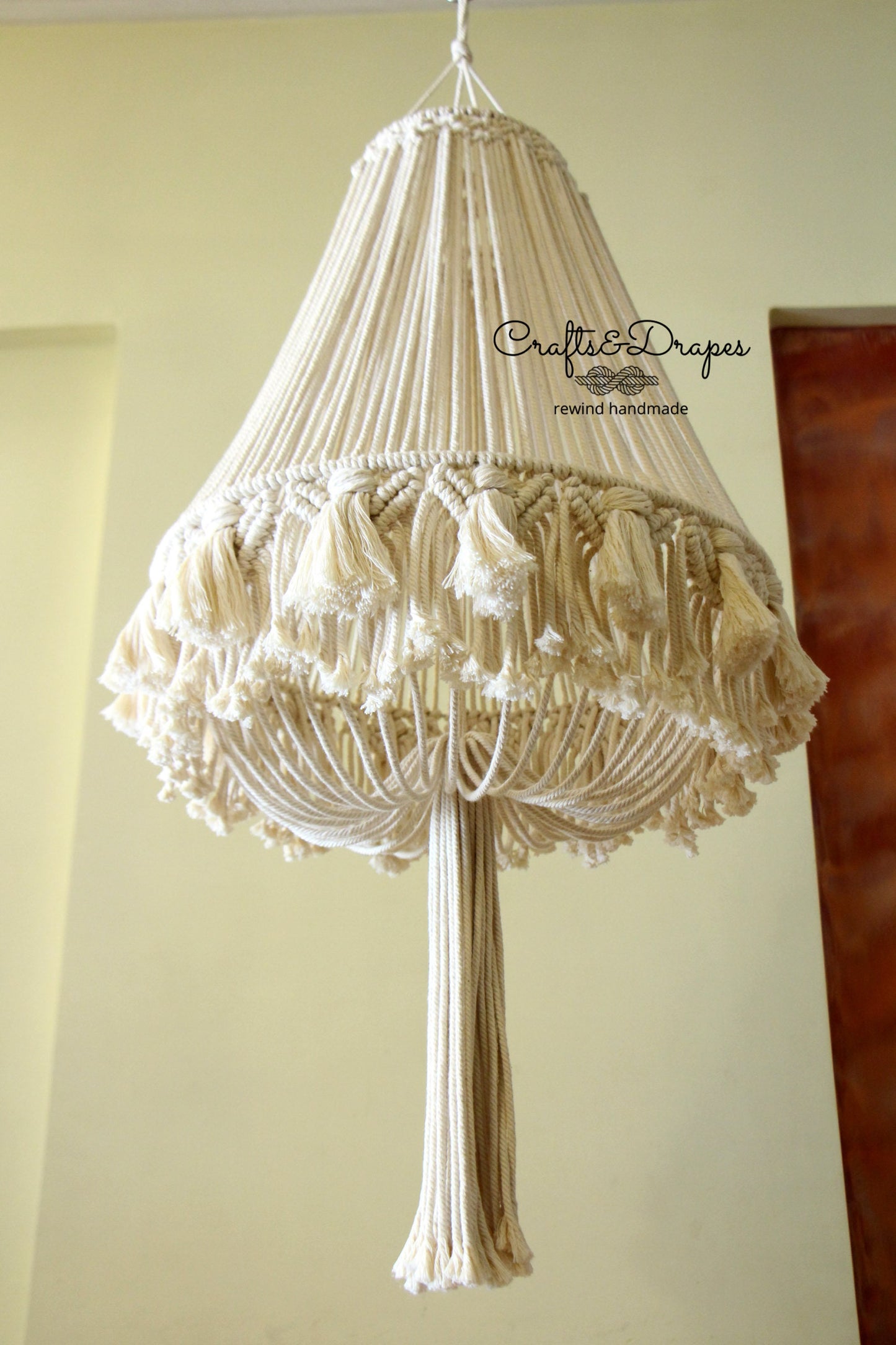 Boho Macrame Fringe Chandelier | KATARA