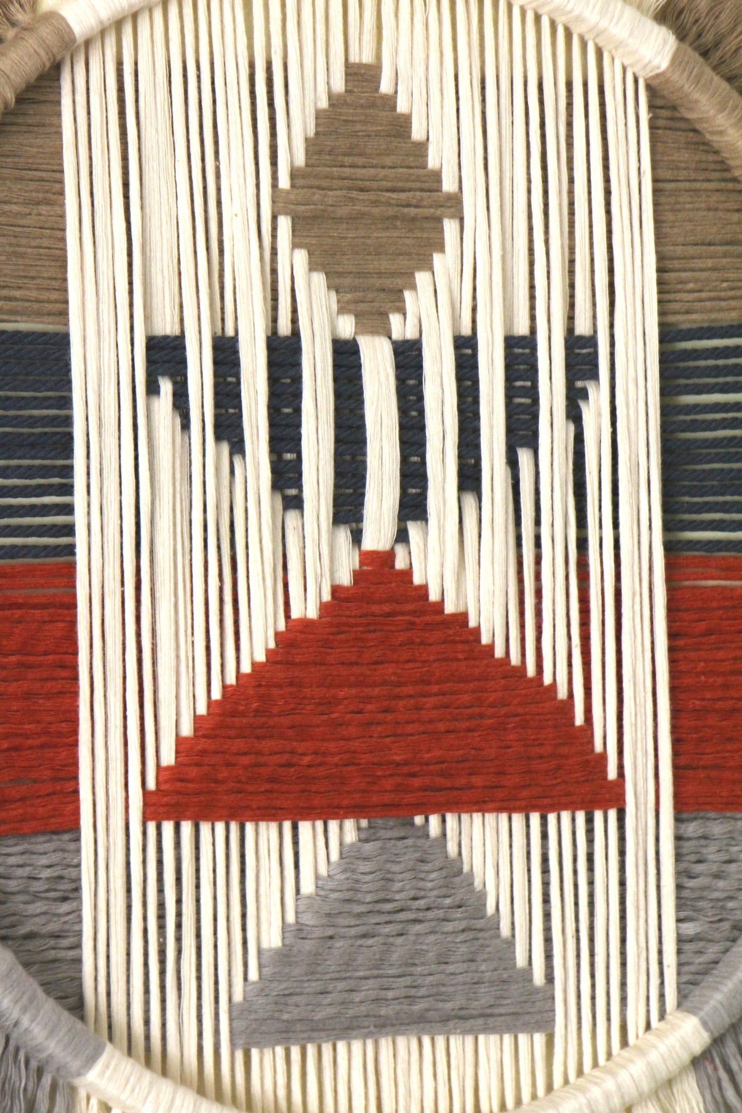 Circular Weaving Wall Art | A Z T E C | Fiber Art