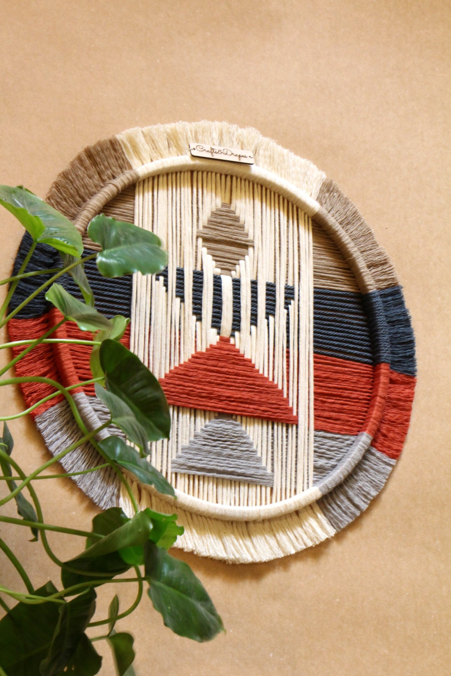Circular Weaving Wall Art | A Z T E C | Fiber Art