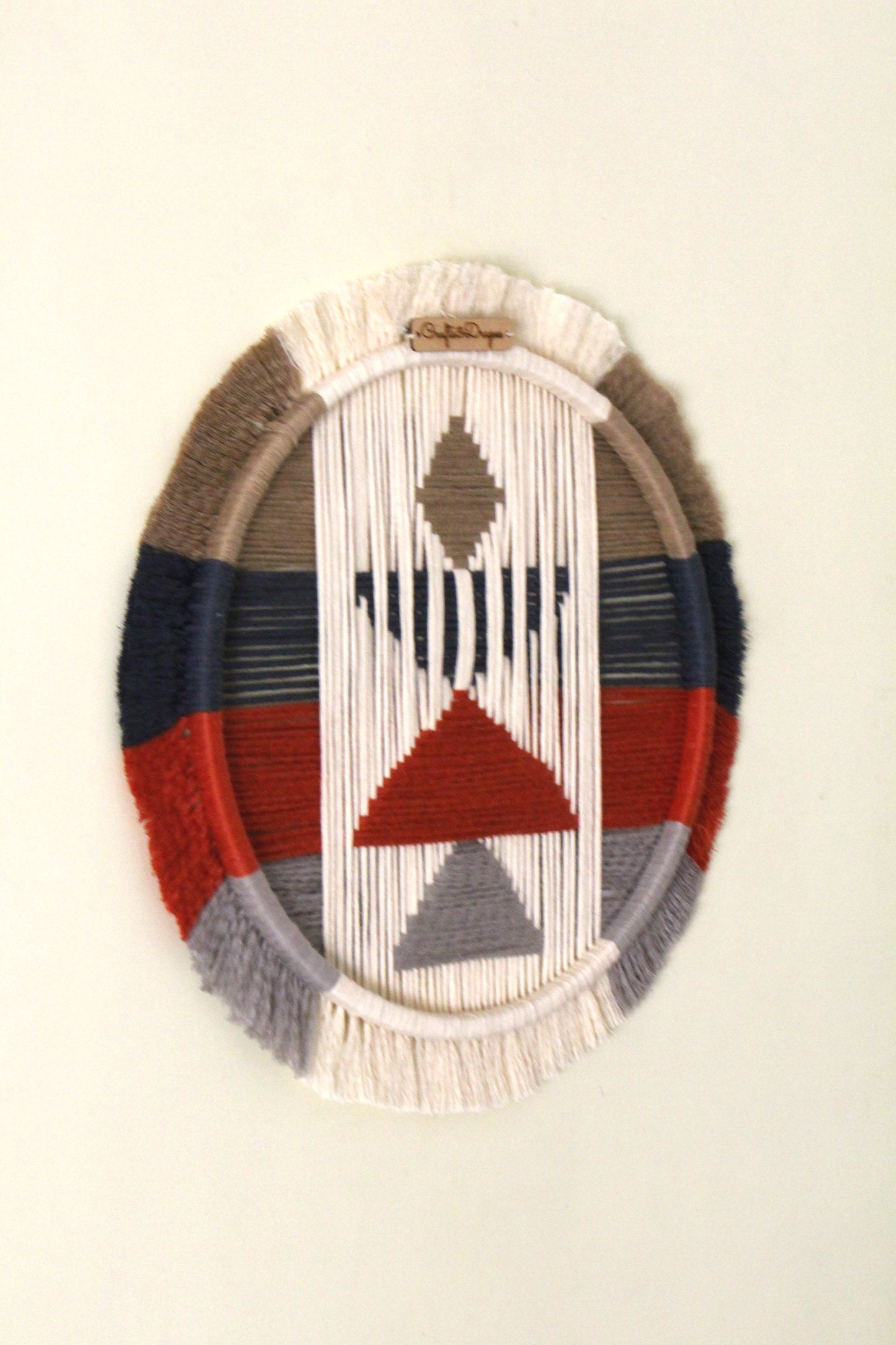 Circular Weaving Wall Art | A Z T E C | Fiber Art