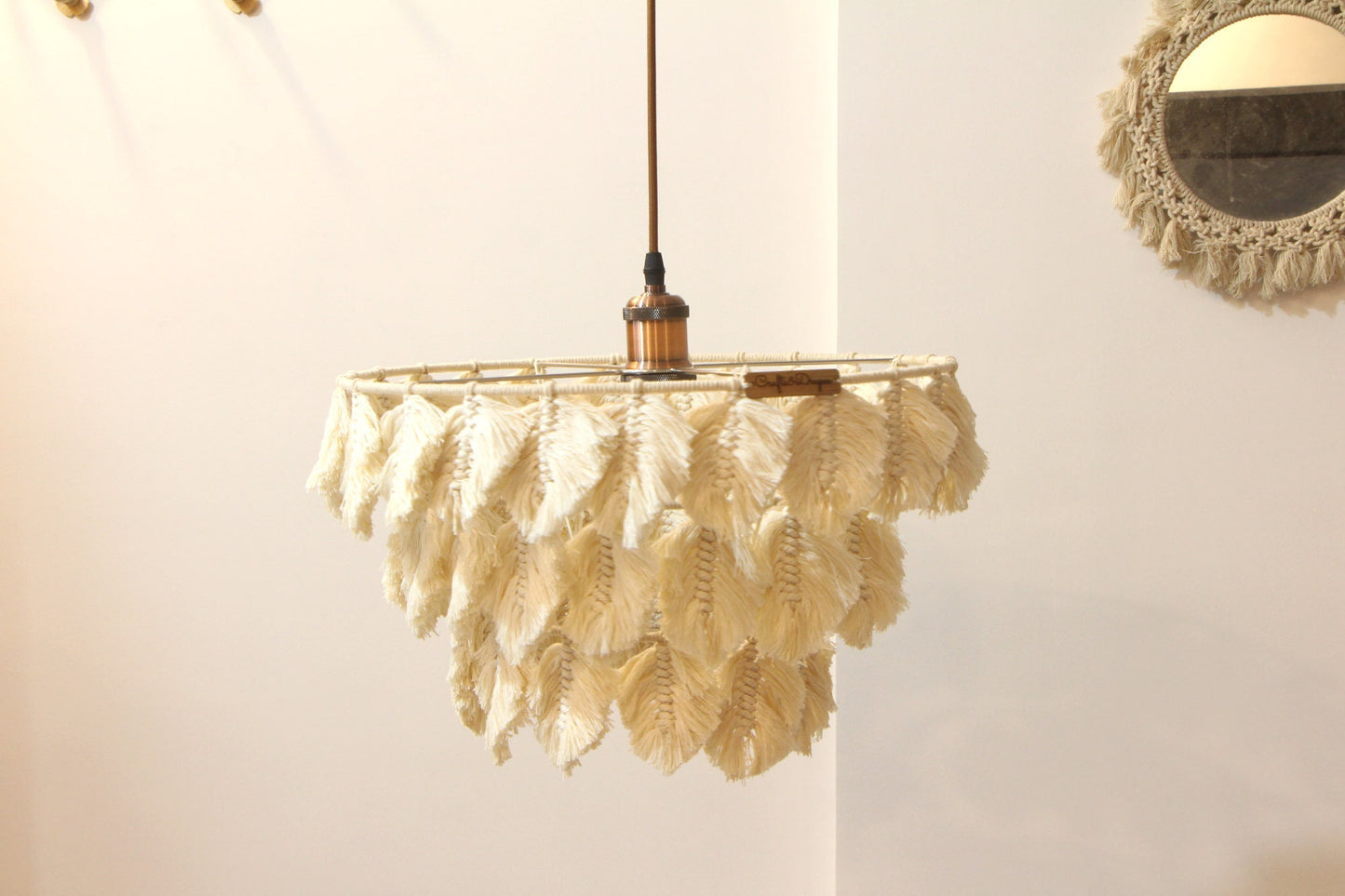 Boho Feather Lampshade | MIU