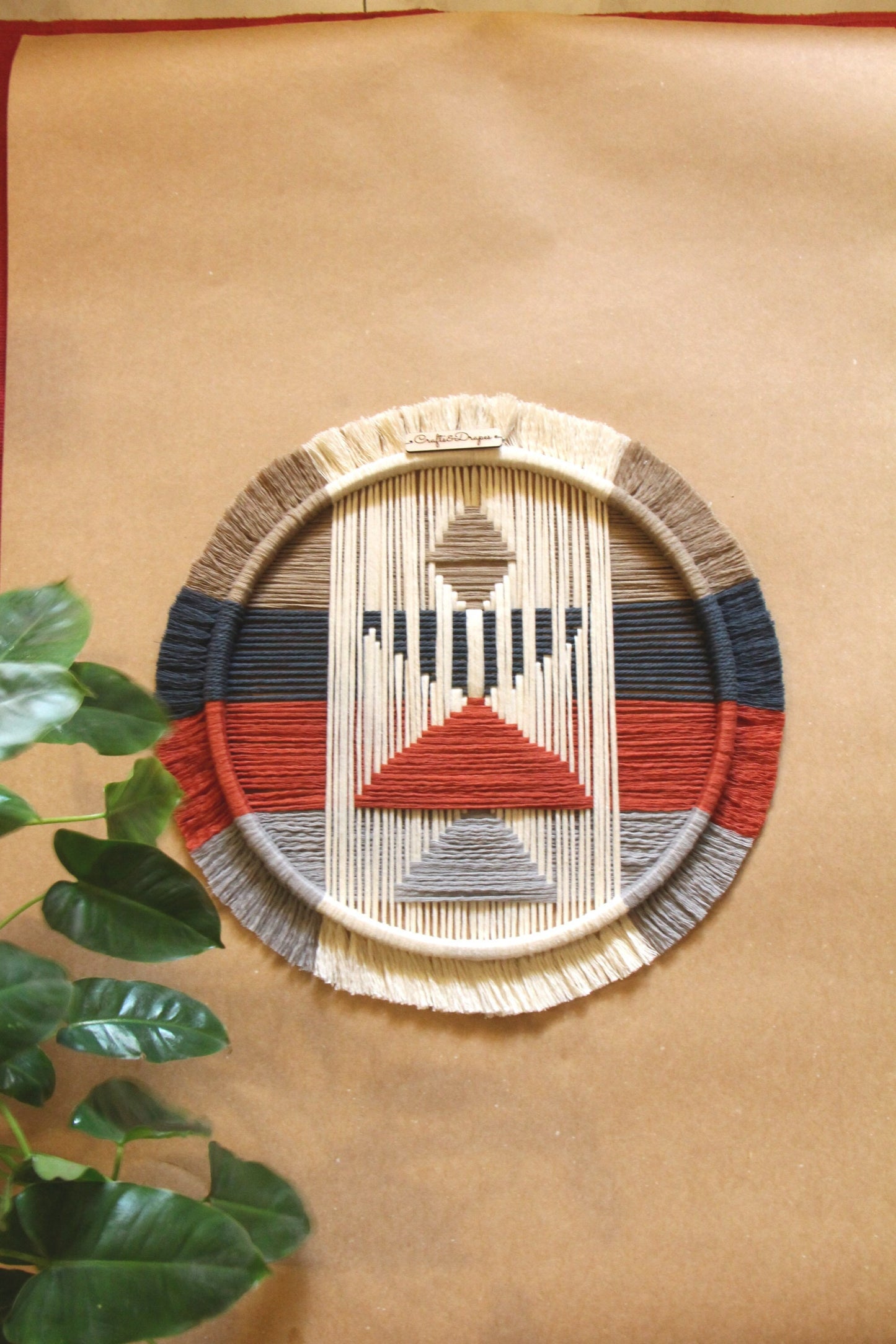Circular Weaving Wall Art | A Z T E C | Fiber Art