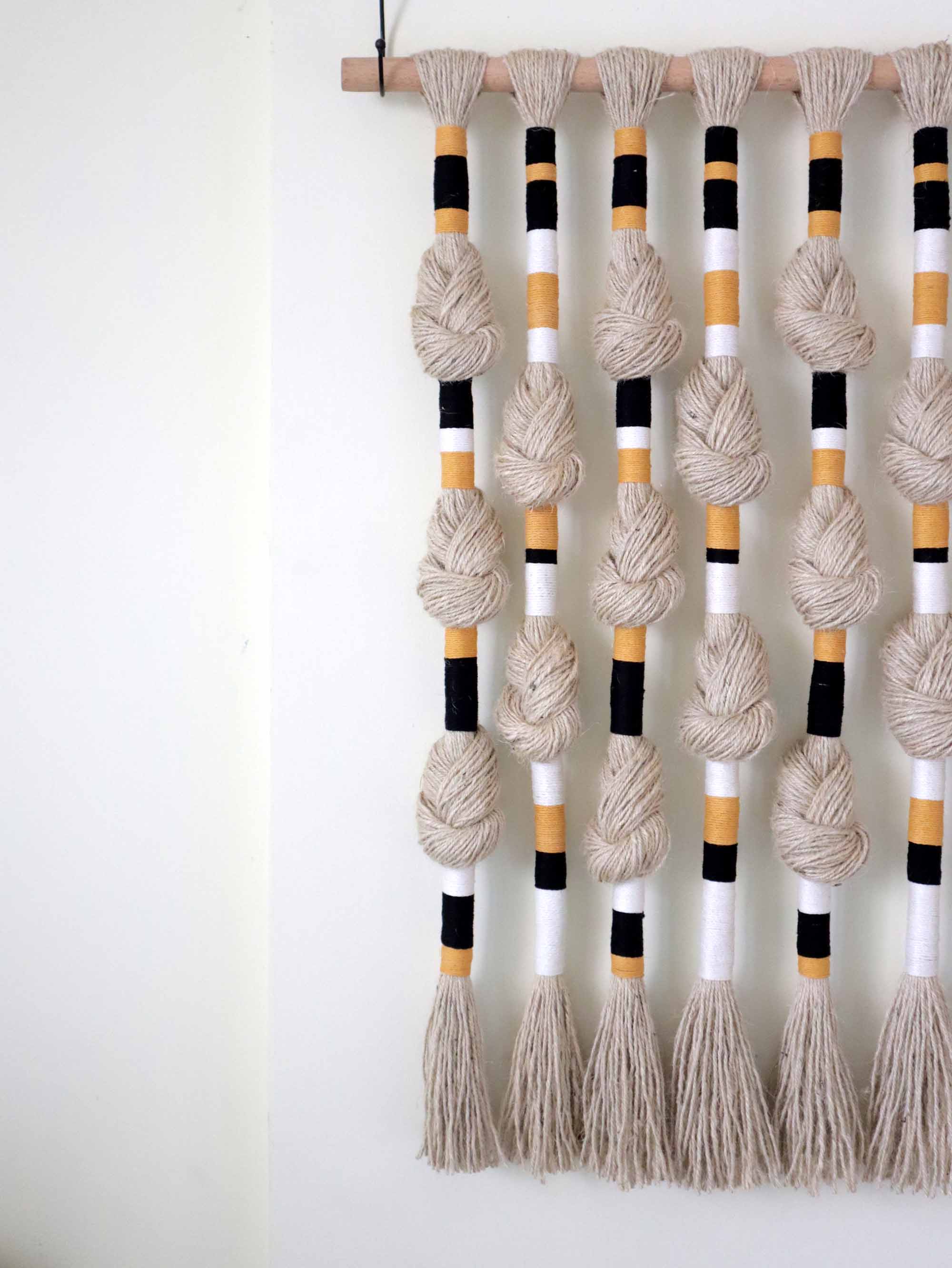 Modern Rope Decor Modern Rope Art Tapestry - Wall Art Sculpture – TheWovenSutra