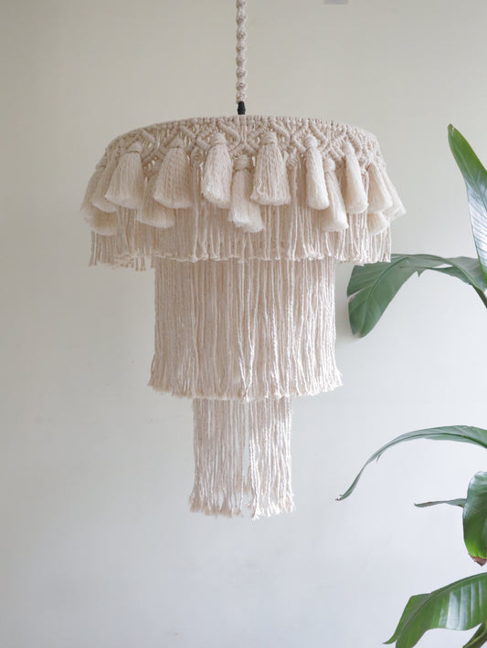 Boho Macrame Fringe Chandelier |  ASRA  | Extra Large