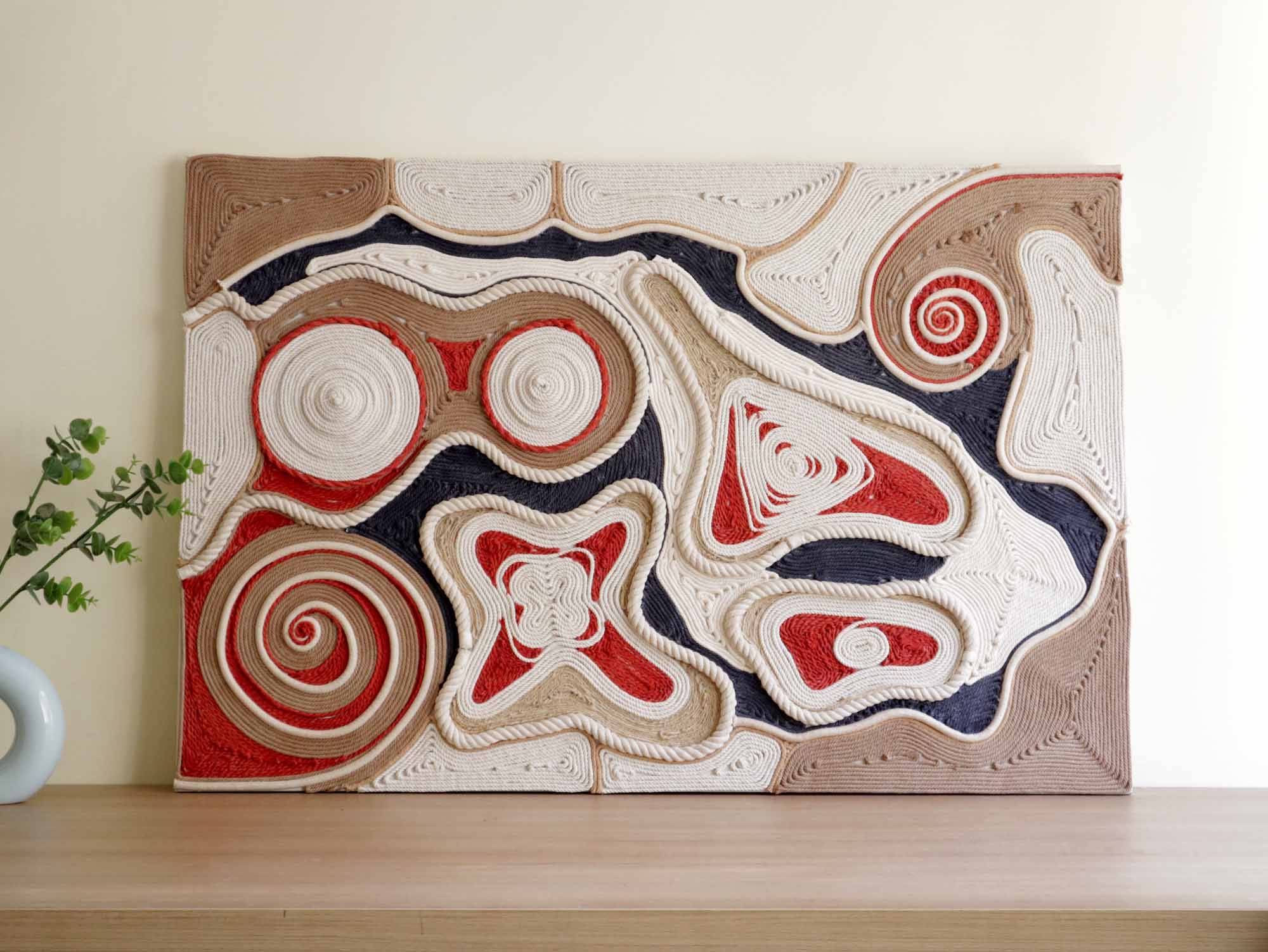 Modern Rope Art Tapestry - Rope painting – TheWovenSutra