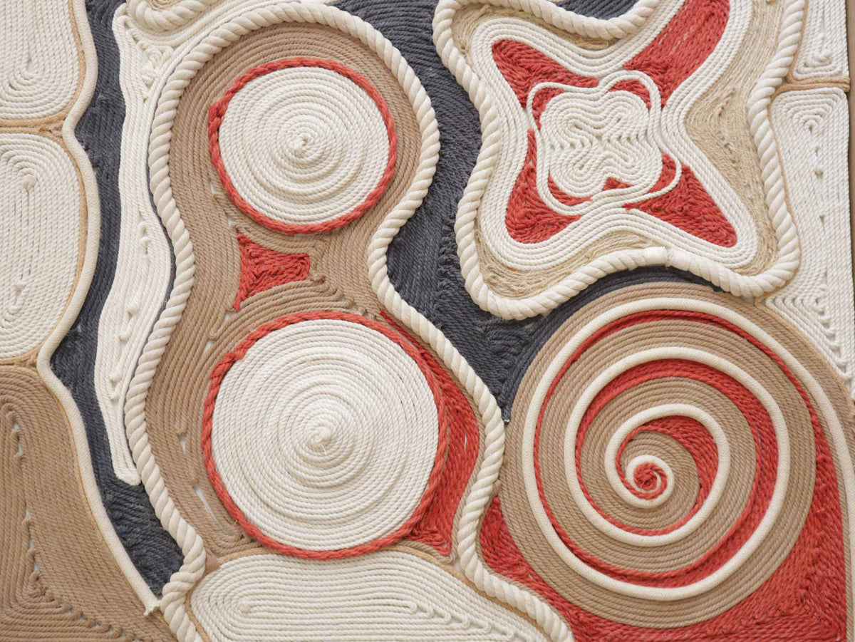Modern Rope Decor Modern Rope Art Tapestry - Rope painting – TheWovenSutra