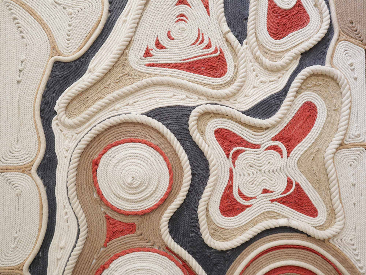 The Rope Artist Modern Rope Art Tapestry - Rope painting – TheWovenSutra