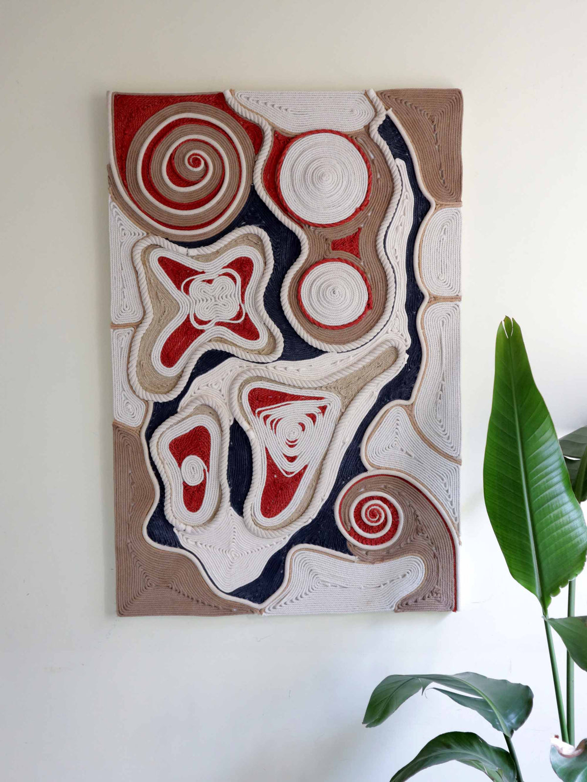 Modern Rope Decor Modern Rope Art Tapestry - Rope painting – TheWovenSutra