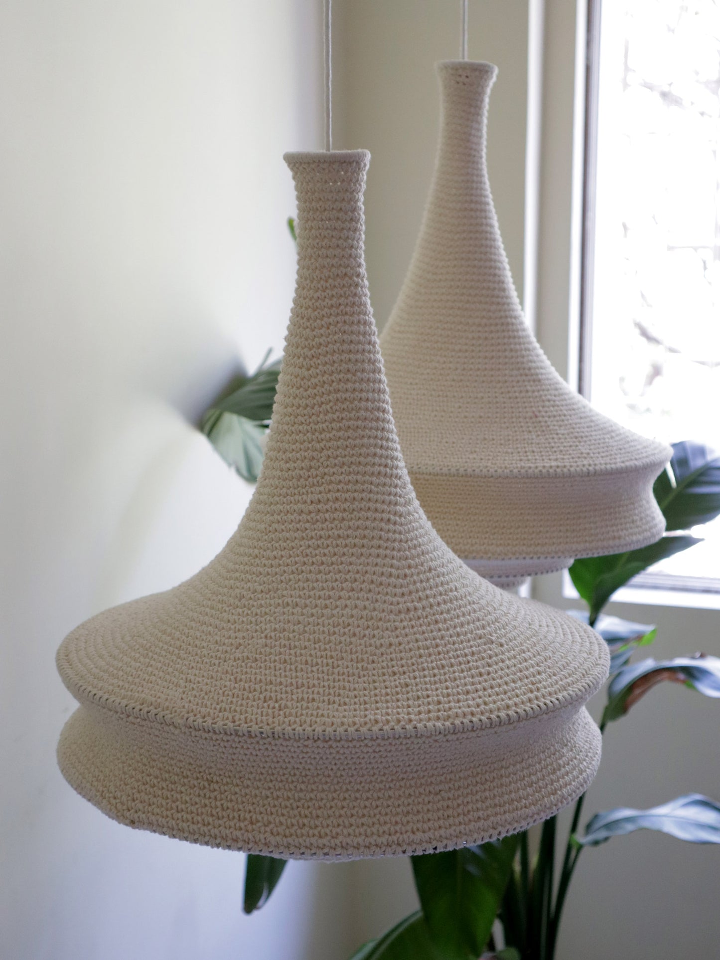 Modern Crochet Pendant Light |  ZAHRA