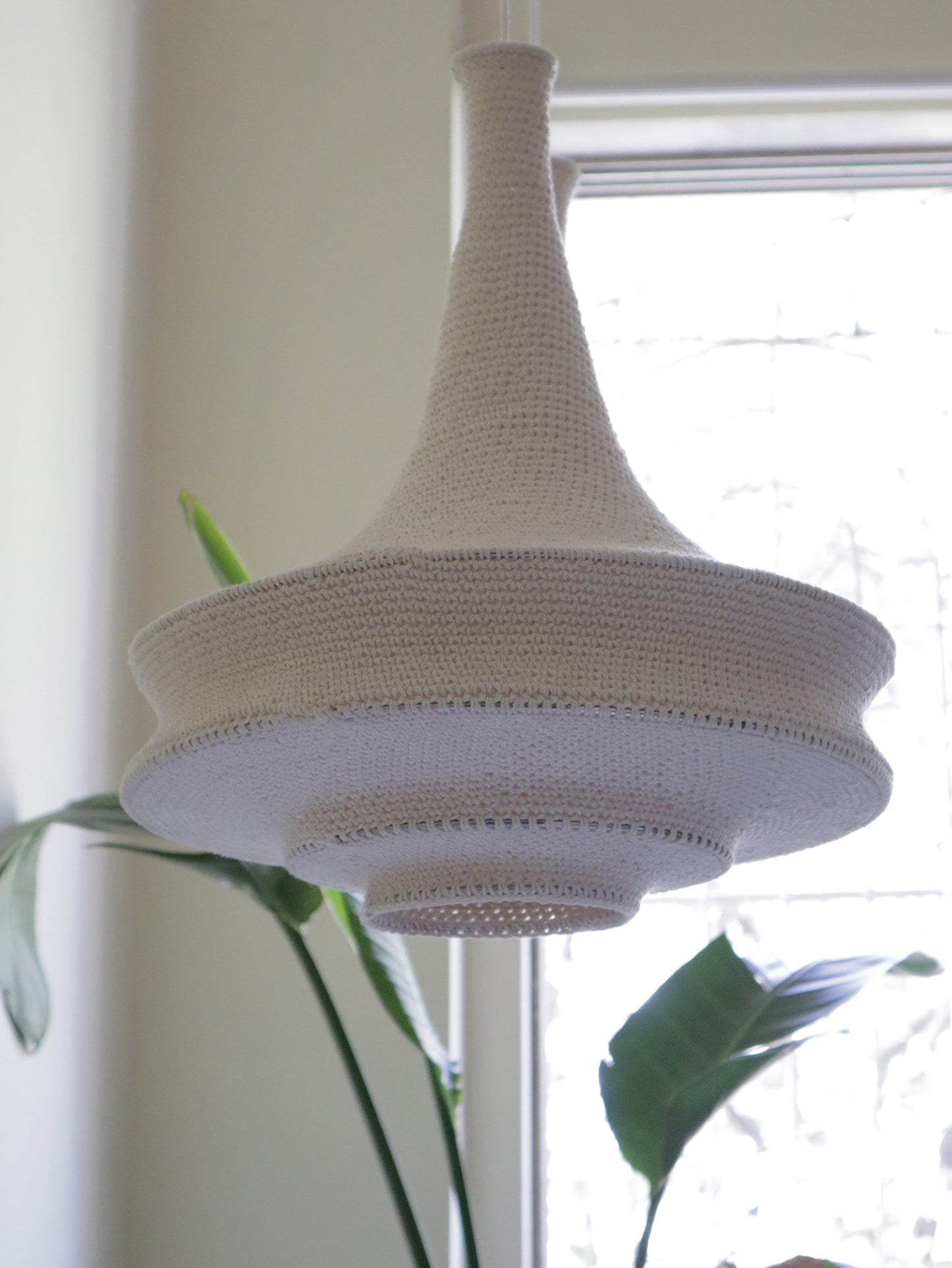 Modern Crochet Pendant Light |  ZAHRA