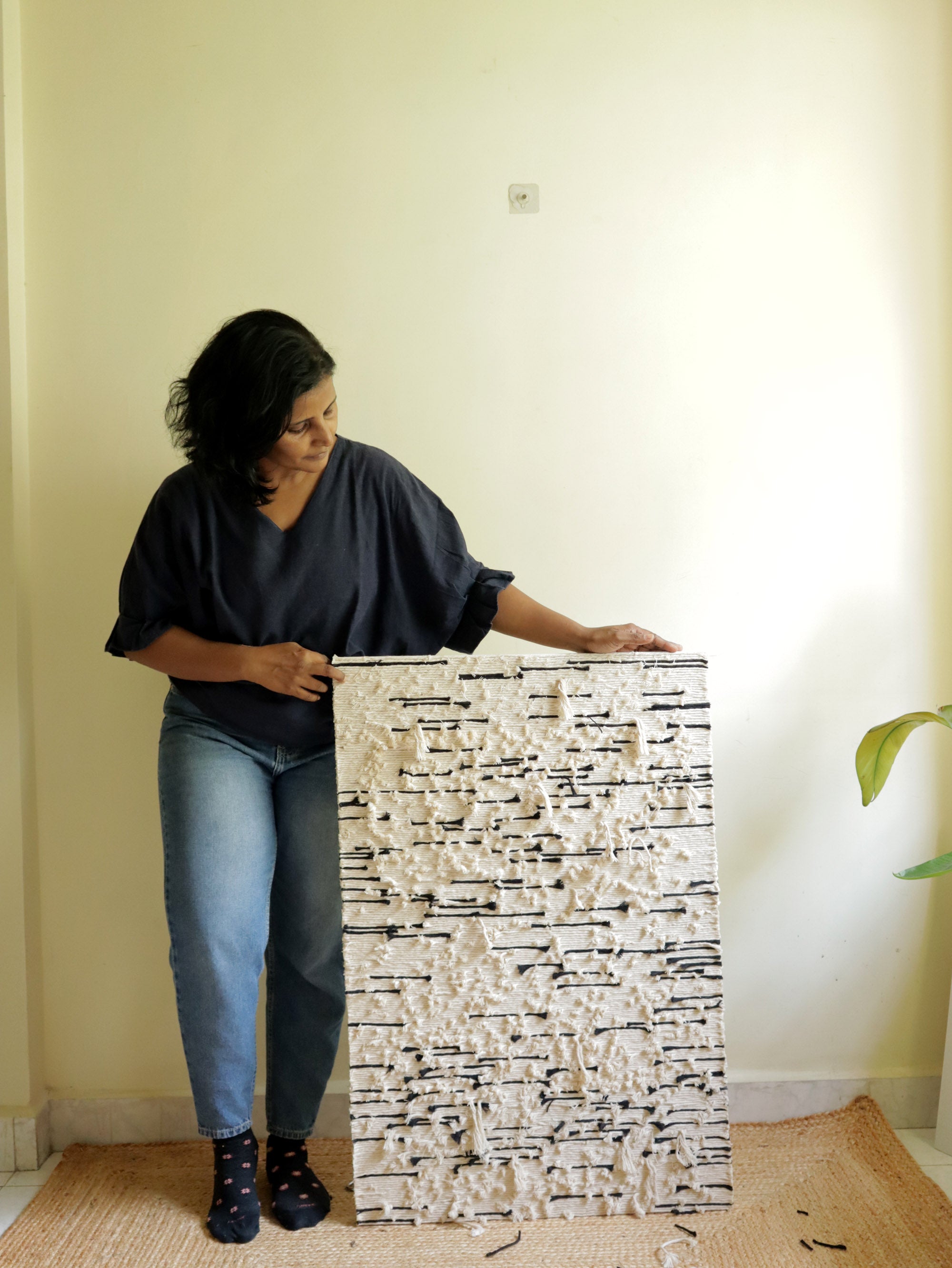 Modern Rope Art Tapestry - Rope painting – TheWovenSutra