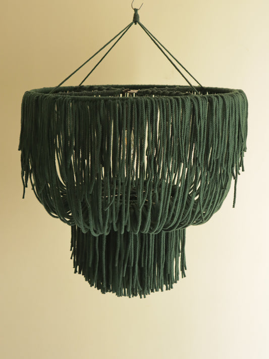 Boho Macrame Fringe Chandelier | TAMARA