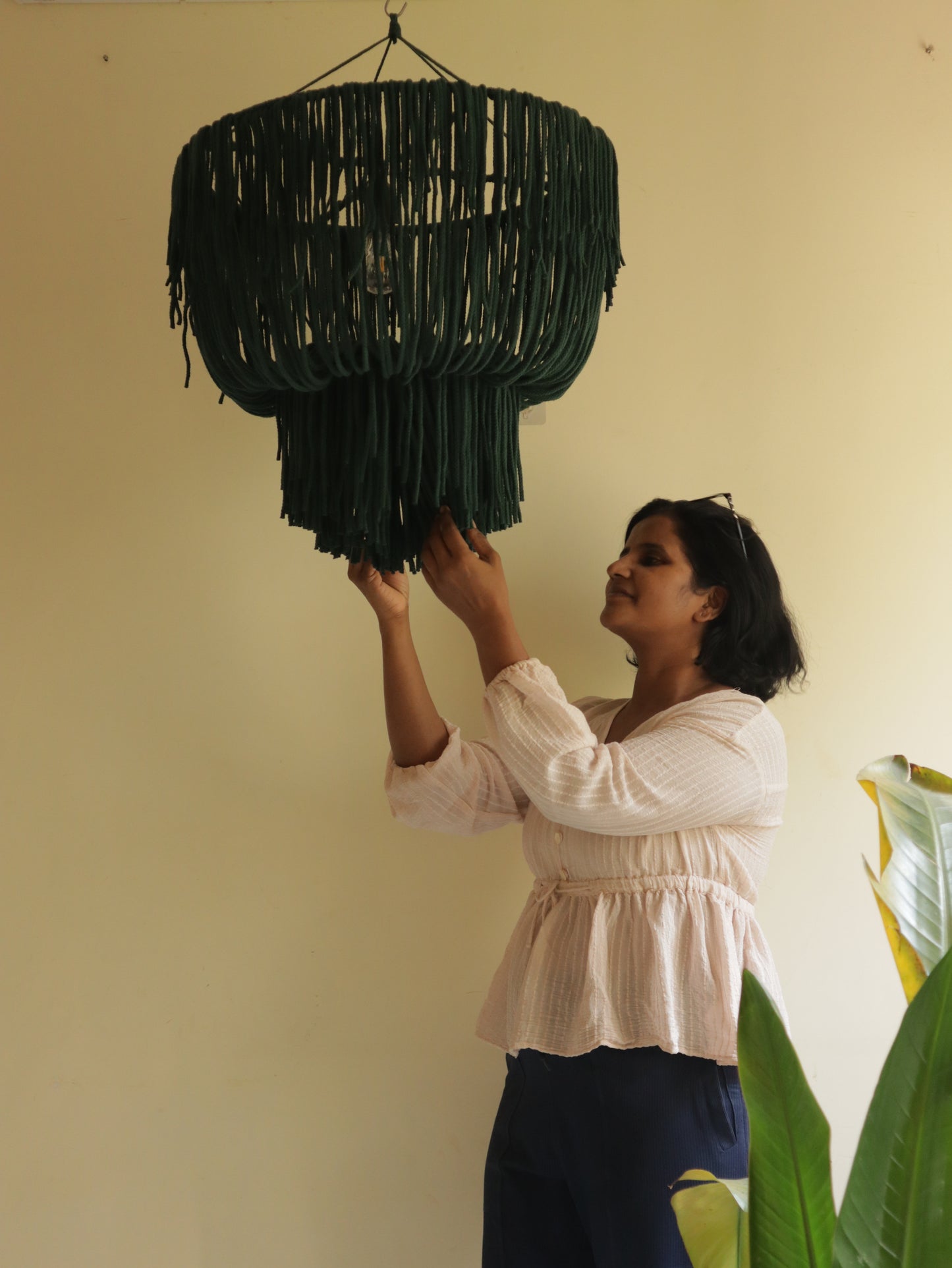 Boho Macrame Fringe Chandelier | TAMARA