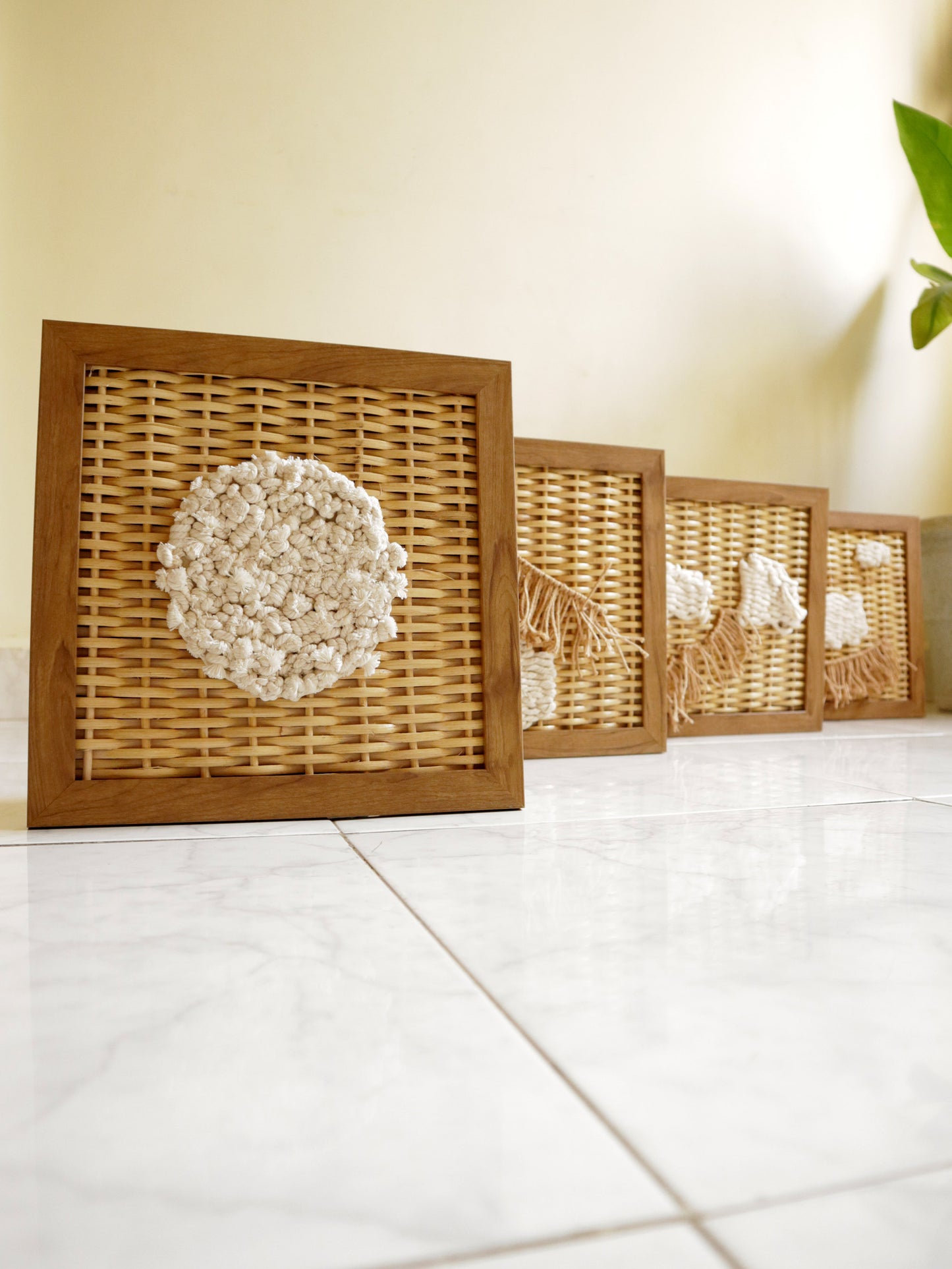 Upcycled Rattan Wall Art | The Rewoven Series | Small